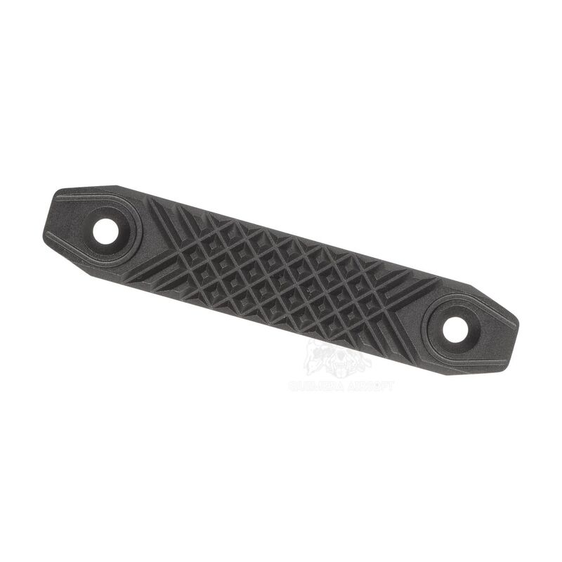 Panel Corto Tipo M Cubre rail Alumino CNC para  M-Lock & Keymod M-Etal - Negro