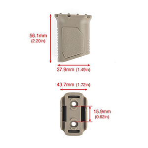 Alternative view of Grip vertical Angulado tipo Strike