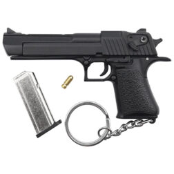 Llavero Metálico Desert Eagle Con Piezas Móviles - Negro