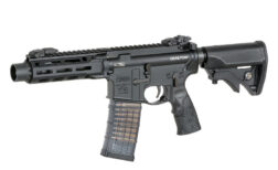 Alternative view of M4 Daniel Defense DDM4 PDW Gas Blowback Cyma/EMG - Negro