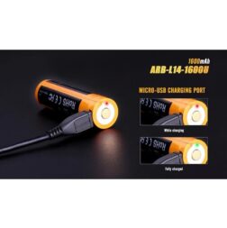 Bateria 1600U AA 1.5V 1600mAh Recargable por Micro-USB Fenix - Imagen 8