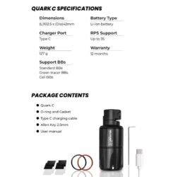 Blaster Quark C Tracer Unit para Escopeta (Imitación Fogonazo) - Acetech - Imagen 8