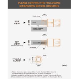 Blaster Quark C Tracer Unit para Escopeta (Imitación Fogonazo) - Acetech - Imagen 9