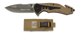 Navaja Táctica G10 con funda H8,7cm K25 - Coyote