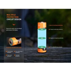Bateria AA 1.5V 2200mAh Recargable por Micro-USB-C Fenix - Imagen 6