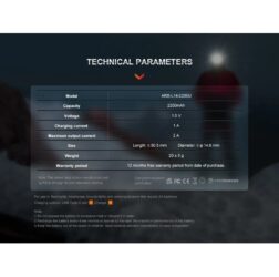 Bateria AA 1.5V 2200mAh Recargable por Micro-USB-C Fenix - Imagen 9