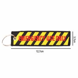 Alternative view of Llavero Cinta Tela Rectangular Remove Before Flight - Rojo