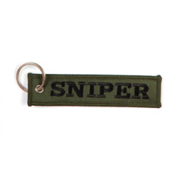 Alternative view of Llavero Cinta Tela Rectangular Sniper - Verde