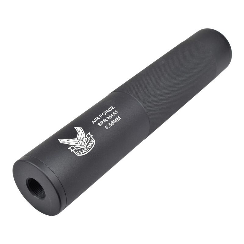 Silenciador 190x35mm Tipo B Air Force Cyma - Negro