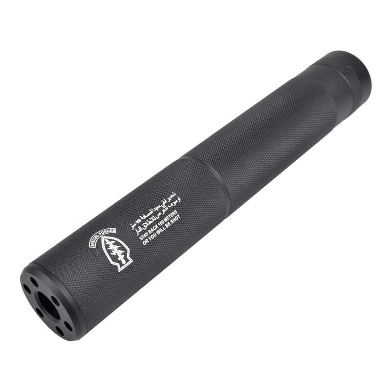 Silenciador 200x30mm Tipo D Special Force Cyma - Negro