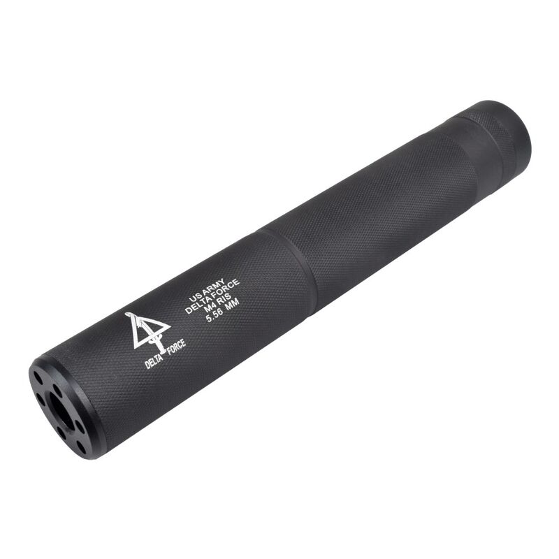 Silenciador 200x30mm Tipo D Delta Force Cyma - Negro