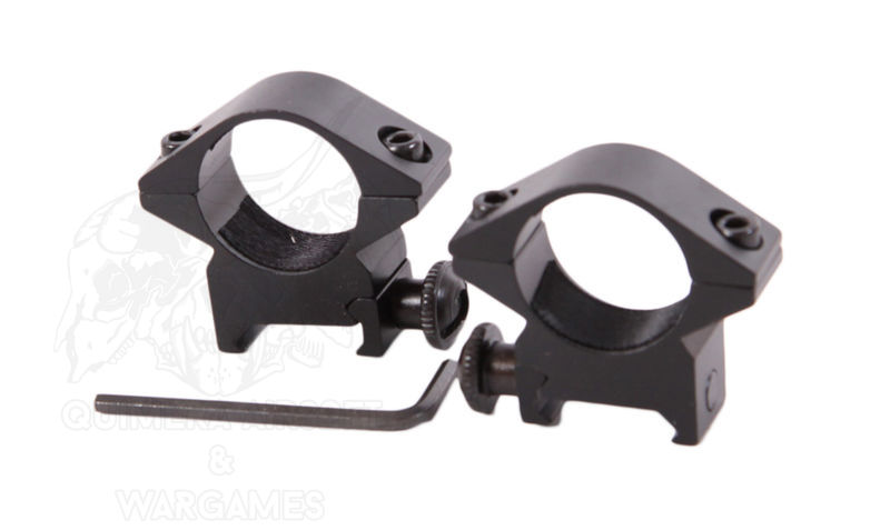 Anillas bajas para tubo 1 rail 20/22mm