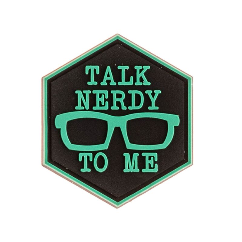 Parche PVC Talk Nerdy to Me Sentinel Gear
