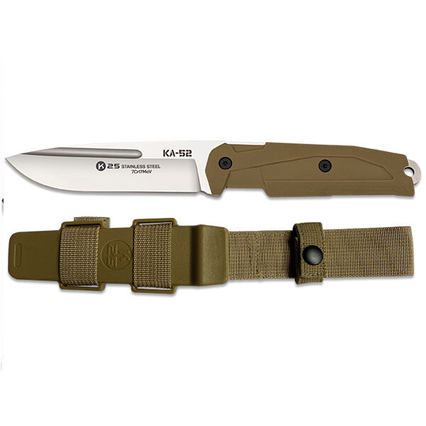 Cuchillo KA-52 H17,5cm. con funda K25 - Coyote