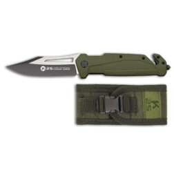 Navaja Táctica Titanium Con Funda H9.3cm K25 - Verde