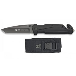 Navaja Táctica Titanium con funda H9cm K25 - Negro