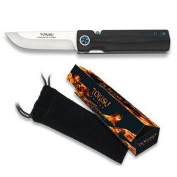 Navaja Con rodamiendos y con funda H7cm Tokisu - Negro