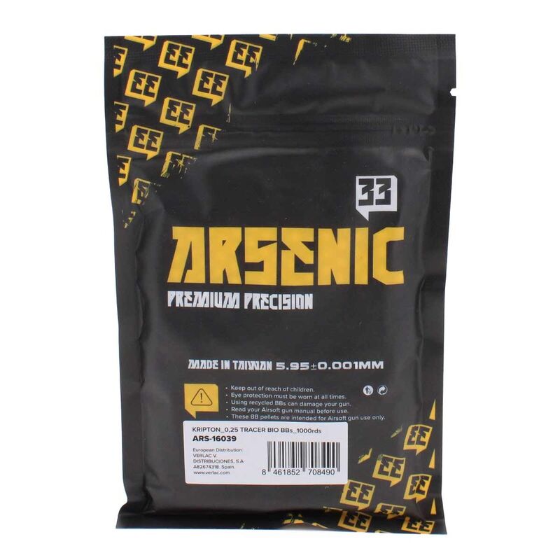 Alternative view of Bolas Krypton BIO Tracer 0.25gr 1000bbs Verde - Arsenic