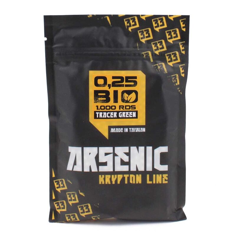 Bolas Krypton BIO Tracer 0.25gr 1000bbs Verde - Arsenic