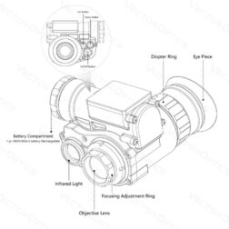 Monocular OWLSET 1X18 Vision Nocturna Digital con Brazo y Montura - Vector Optics - Imagen 19