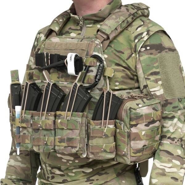 DCS Plate Carrier y pack de pouches abiertos para AK Warrior - Multicam L - Imagen 8