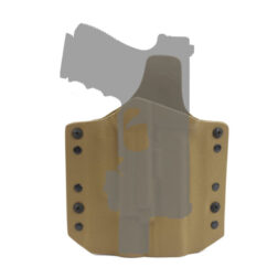 Pistolera Rígida Kydex Para Glock 17 con Linternas X300 y X400 Warrior - Coyote - Imagen 5