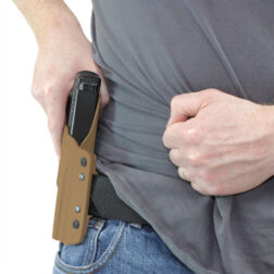Pistolera Rígida Kydex Para Glock 17 con Linternas X300 y X400 Warrior - Coyote - Imagen 6