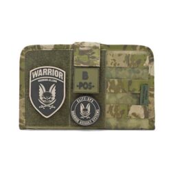 Alternative view of Parche Goma Escudo Redondo - Warrior - Negro
