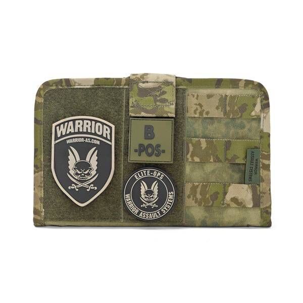 Alternative view of Parche Goma Escudo Redondo - Warrior - Negro