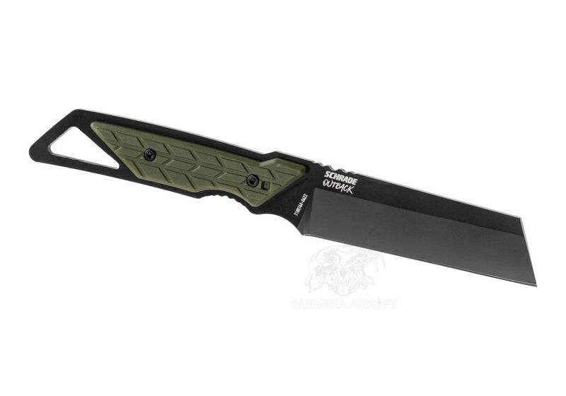 Cuchillo Outback Cleaver H10cm Schrade - Negro