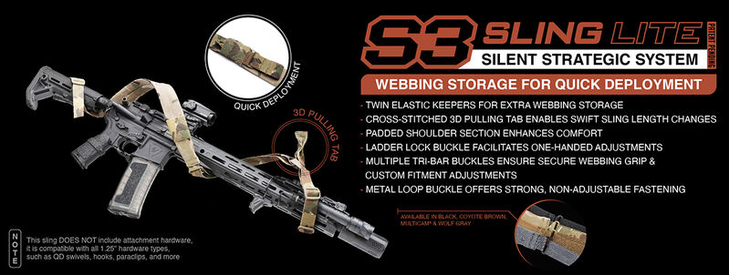 Correa acolchada S3 de 2 puntos con ajuste rapido Strike Industries - Coyote - Imagen 9