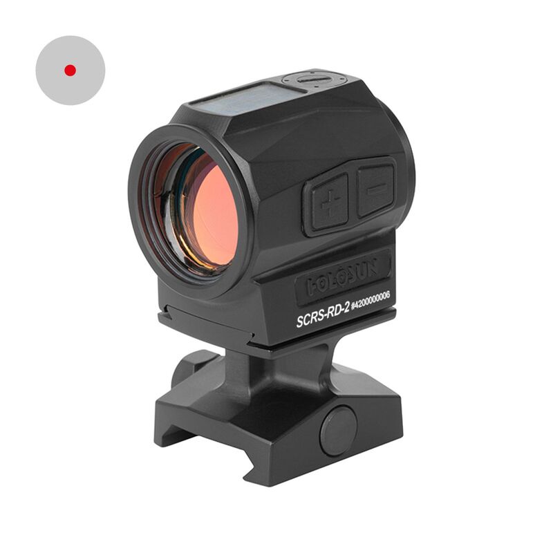 SCRS-RD-2 - Micro Solar Red Dot Sight - Holosun - Negro