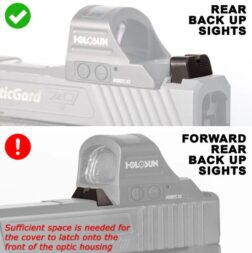 Cubre Opticas para Holosun 507C-X2 y 407C-X2 OpticGard - Negro - Imagen 11