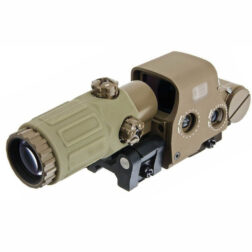 Alternative view of Red dot estilo Eotech EXPS3 Rojo/Verde + Magnificador G33 AIM-O/WADSN - Dark Earth