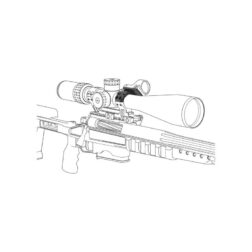 Anilla superior con adaptador de Rail o RMR para 30mm con 4 Tornillos Vector Optics - Negro - Imagen 6