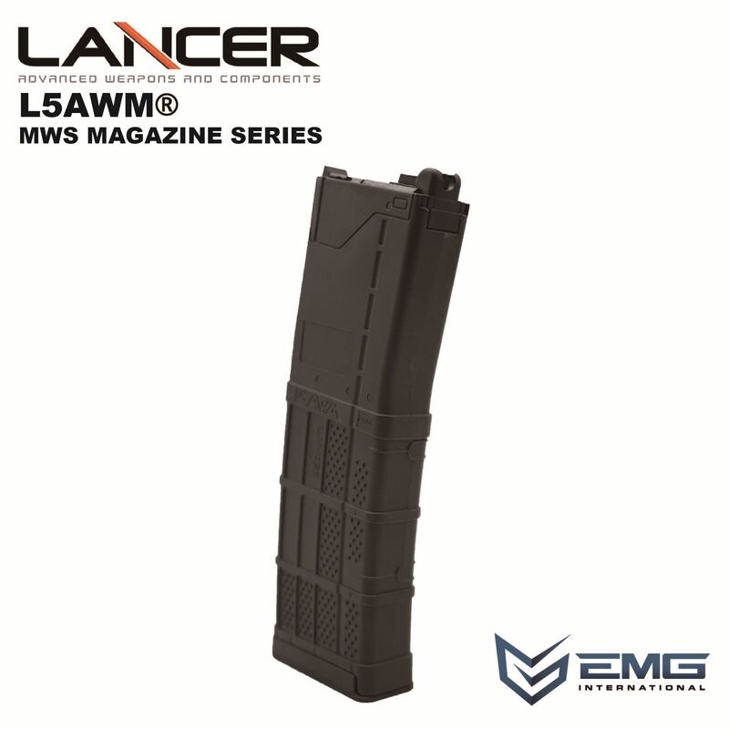 Alternative view of Cargador Lancer L5 AWN 5.56 opaco para MWS GBB 30bbs EMG