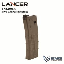 Cargador Lancer L5 AWN 5.56 opaco para MWS GBB 30bbs EMG
