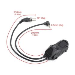 Switch Remoto Doble tipo AN para KeyMod-M-LOK y Rail 22mm Conector SF y 2.5mm WADSN - Imagen 21