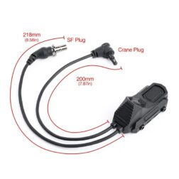Switch Remoto Doble tipo AN para M-LOK y Rail 22mm Conector SF y Crane WADSN - Imagen 21