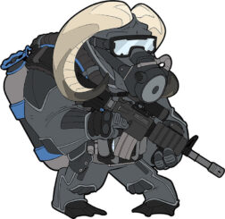 Parche PVC Buffalo Frogman - TF2215 - Imagen 4