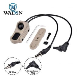 Switch Remoto Doble tipo AN para M-LOK y Rail 22mm Conector SF y Crane WADSN