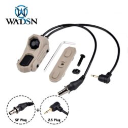 Switch Remoto Doble tipo AN para KeyMod-M-LOK y Rail 22mm Conector SF y 2.5mm WADSN