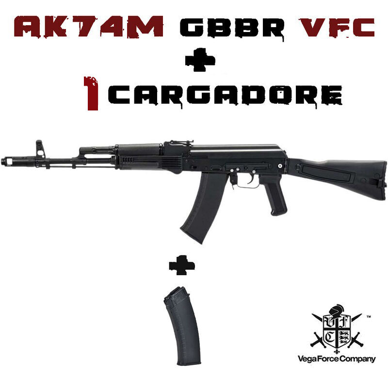 AK74M (AV74M) GBBR Full Steel + 2 Cargadores - VFC - PREPEDIDO