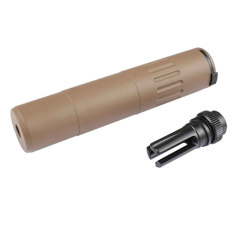 Silenciador QD con bocacha incluida tipo Titan AAC 170x38 - Dark Earth