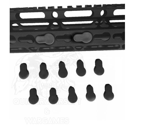 Protector para guardamanos Keymod 10unds - Negro