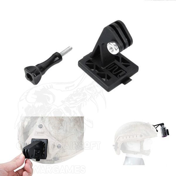 Soporte de camara GOPro para casco Fast - Negro