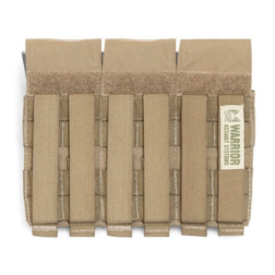 Triple Double Covered M4 5.56mm 6 Mags Pouch / Non Slip Retention Warrior - Coyote - Imagen 4