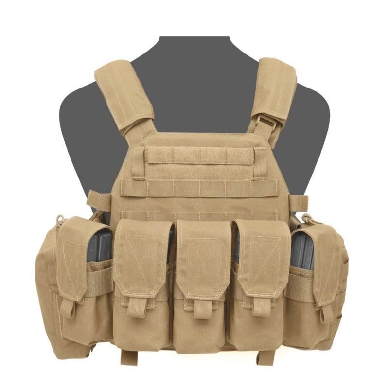 Alternative view of Triple Double Covered M4 5.56mm 6 Mags Pouch / Non Slip Retention Warrior - Coyote