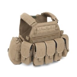Triple Double Covered M4 5.56mm 6 Mags Pouch / Non Slip Retention Warrior - Coyote - Imagen 3