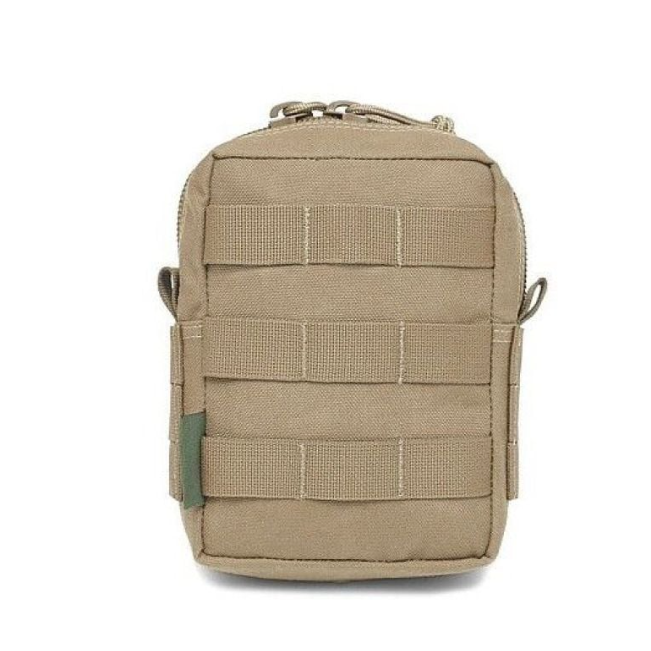 Small Molle Utility Pouch Zipped Warrior - Coyote